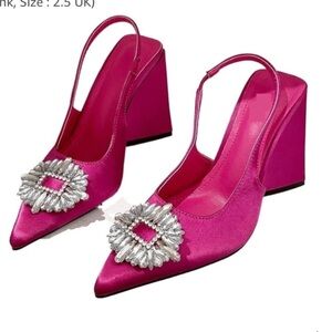 CAPE ROBBIN EDONA - FUCHSIA VAMP PUMP CHIC special occasion PARTY